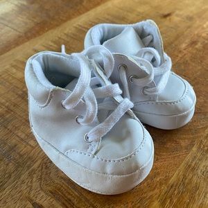 Baby Boy White Baptism Shoes